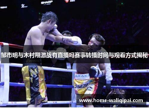 邹市明与木村翔激战有直播吗赛事转播时间与观看方式揭秘